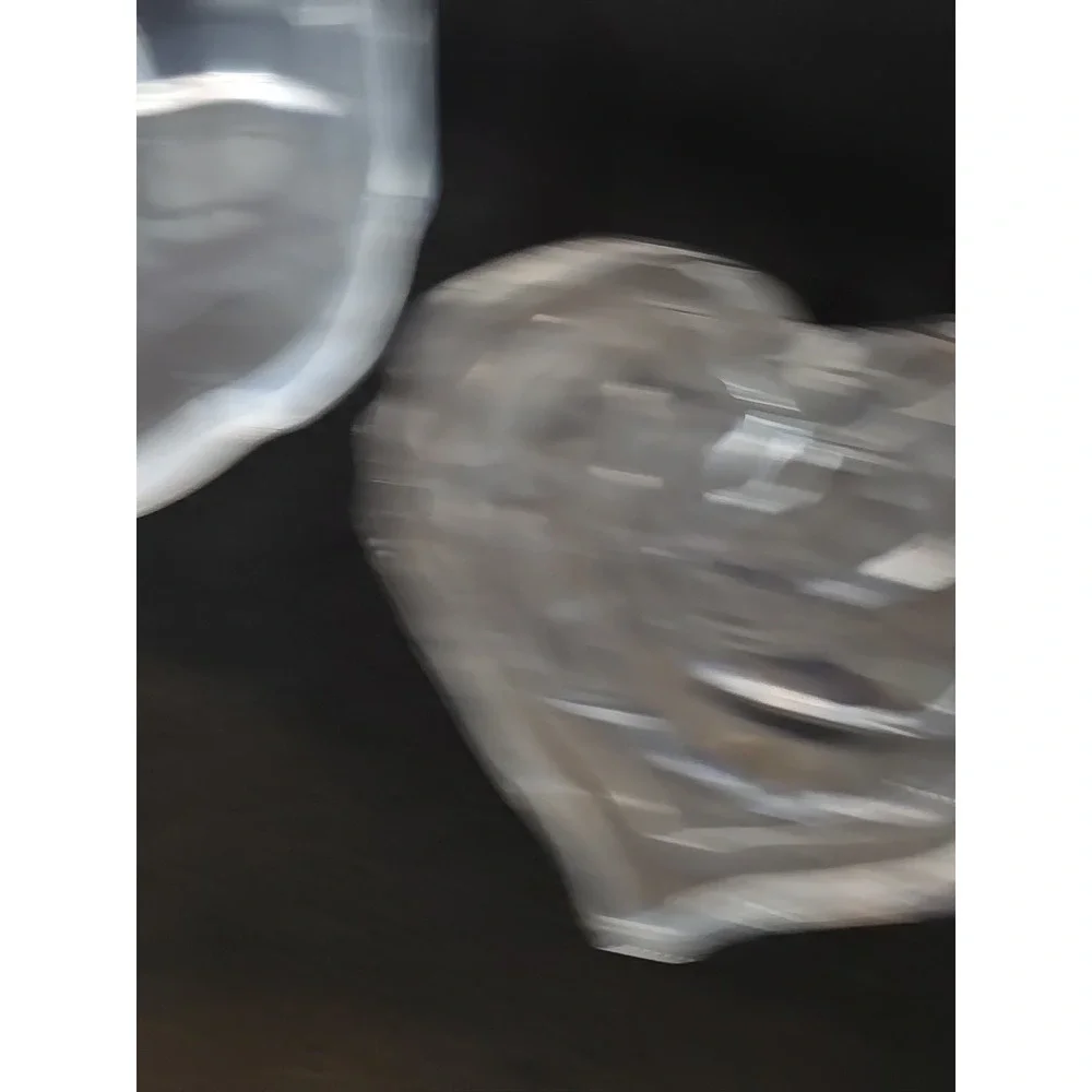 Handmade Resin Heart Shaped Trinket Box With Lid‎ Clear 771